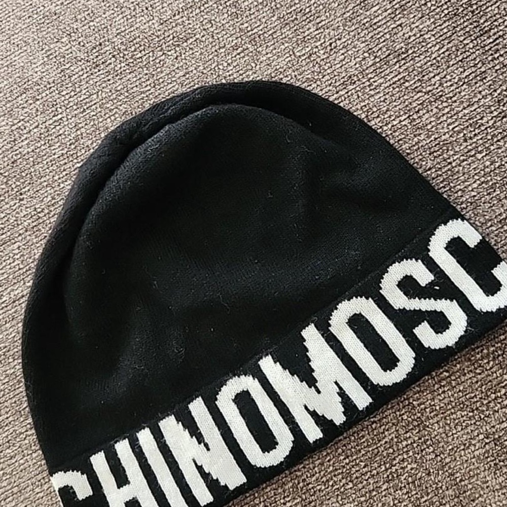 Moschino Black and White Baseball Cap